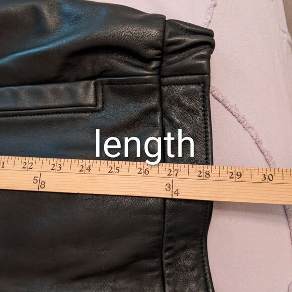 ROUNDTREE AND YORK Men Black Lambskin Leather Jacket XL - Picture 15 of 16